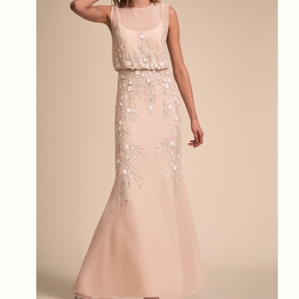 Gold BHLDN gown